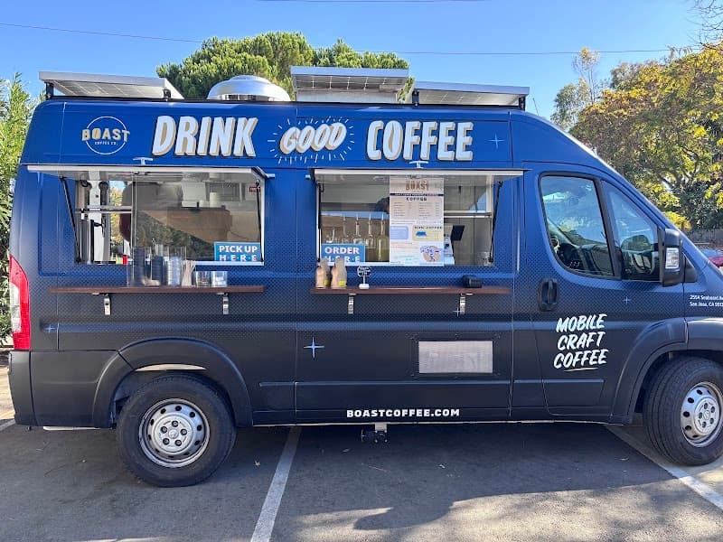 Boast Coffee solar-powered van